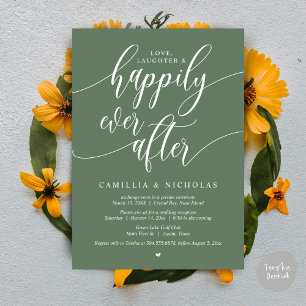 Wedding Elopement, Happily Ever After Party Invita Invitation