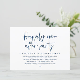 Wedding Elopement, Happily Ever after Party Invita Invitation