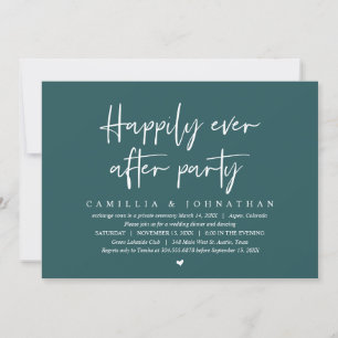 Wedding Elopement, Happily Ever After Party Invita Invitation