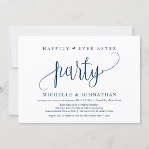 Wedding Elopement, Happily Ever After Party Invita Invitation