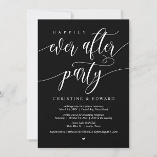 Wedding Elopement, Happily Ever After Party Invitation