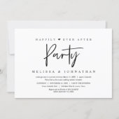 Wedding Elopement, Happily ever after party Invitation (Front)