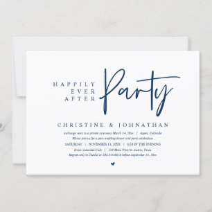 Wedding Elopement, Happily Ever After Party Invitation