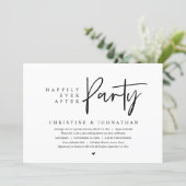 Wedding Elopement, Happily Ever After Party Invitation (Standing Front)