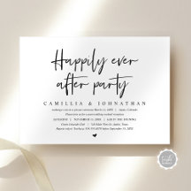 Wedding Elopement, Happily Ever after Party
