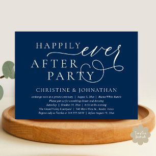 Wedding Elopement, Happily Ever After Party Invitation