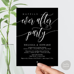 Wedding Elopement, Happily Ever After Party Invitation