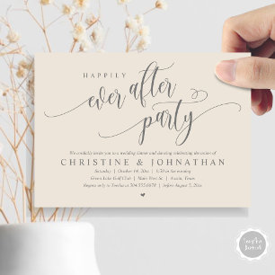 Wedding Elopement, Happily Ever After Party  Invitation
