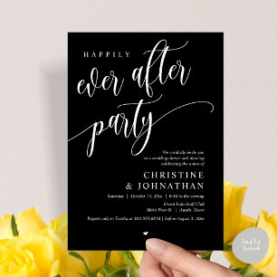 Wedding Elopement, Happily Ever After Party  Invitation