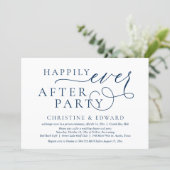 Wedding Elopement, Happily Ever After Party Invitation (Standing Front)
