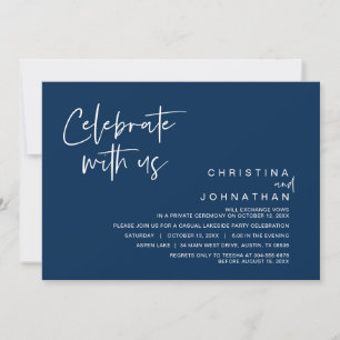 Wedding Elopement Party, Celebrate with us  Invita Invitation