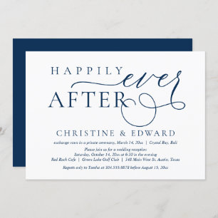 Wedding Elopement Party, Happily Ever After Invitation