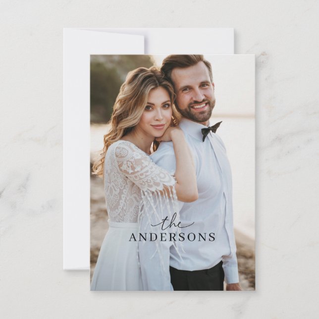 Wedding Elopement Photo Announcement (Front)