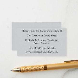 Wedding Enclosure Card