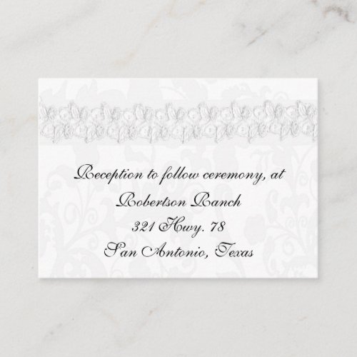 Wedding Enclosure Card Business Card Templates