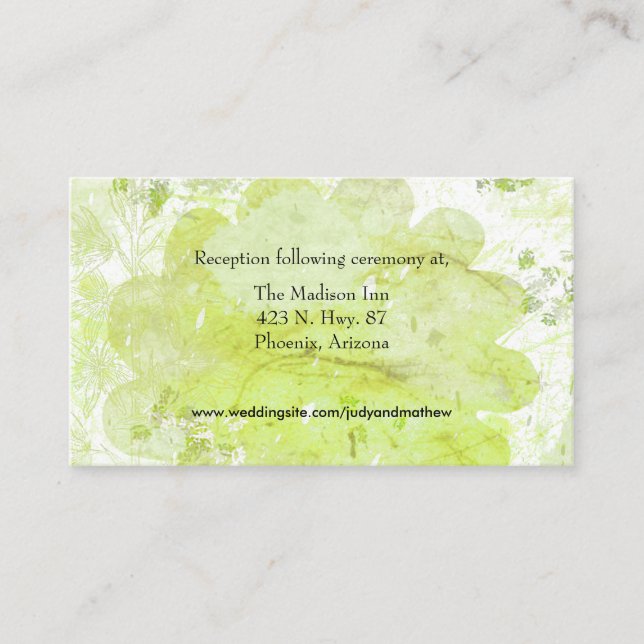 Wedding enclosure cards (Front)