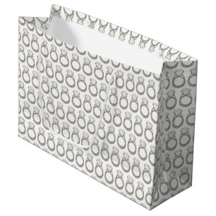 Wedding Engagement Bride Diamond Ring Bling Large Gift Bag