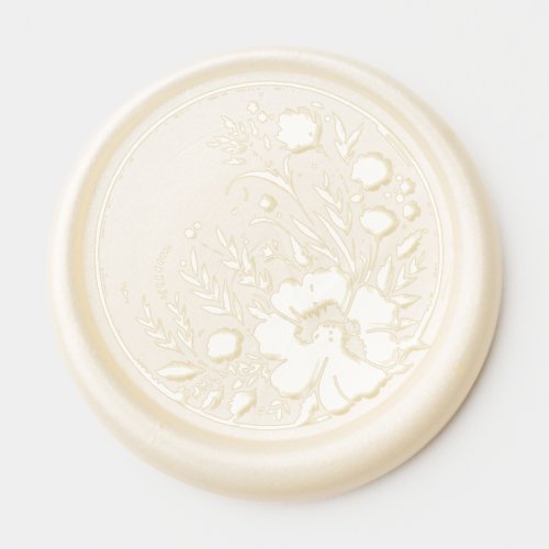 Wedding Engagement Floral Spray Wax Seal Stickers