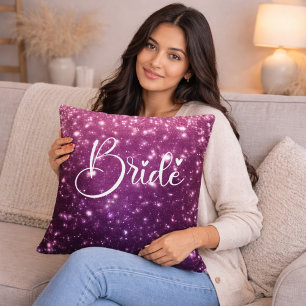 Wedding Engagement Gift for Bride to Be Throw Pillow