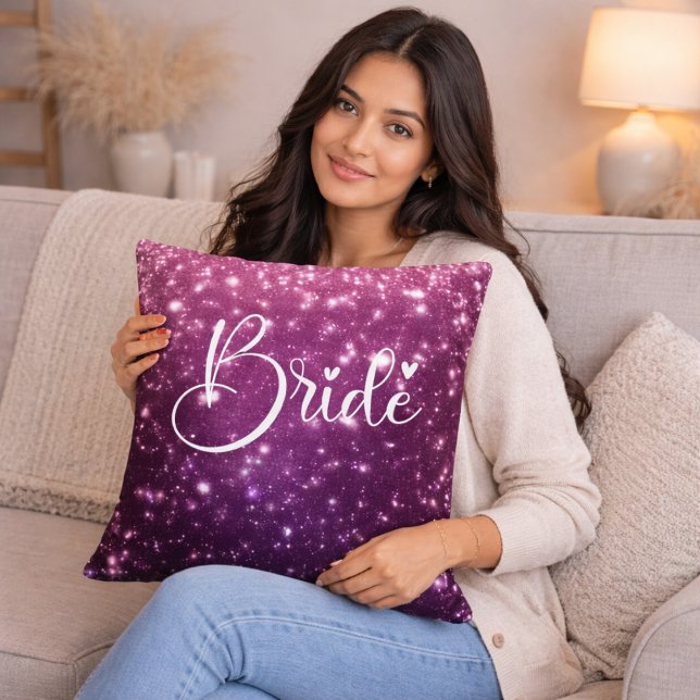 Wedding Engagement Gift for Bride to Be Throw Pillow (Creator Uploaded)