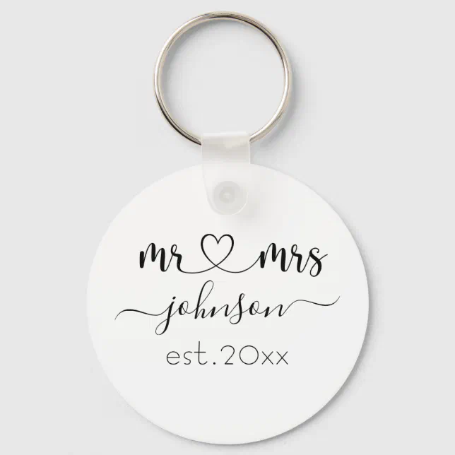 Personalized Mr & Mrs Wooden Plaque - Custom Name MDF Standing Sign For Wedding, Anniversary-974225