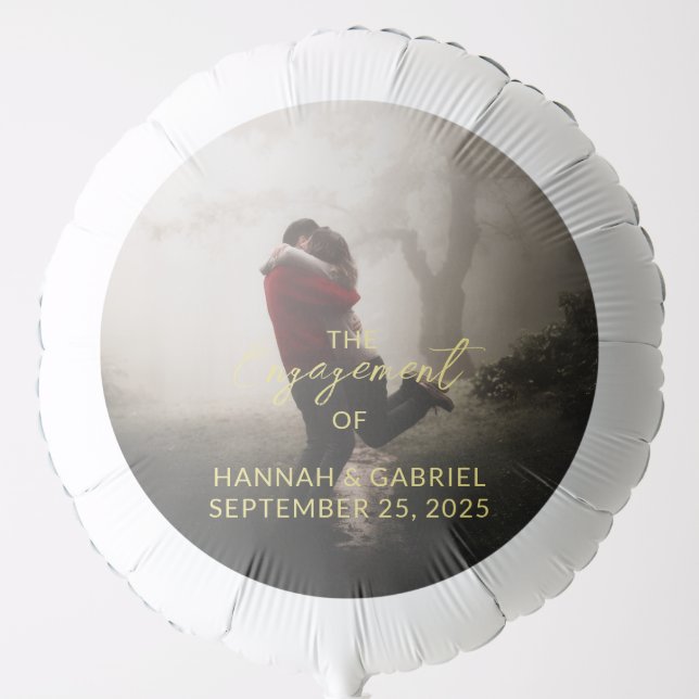 Wedding Engagement Party Add Photo Balloon (Front)