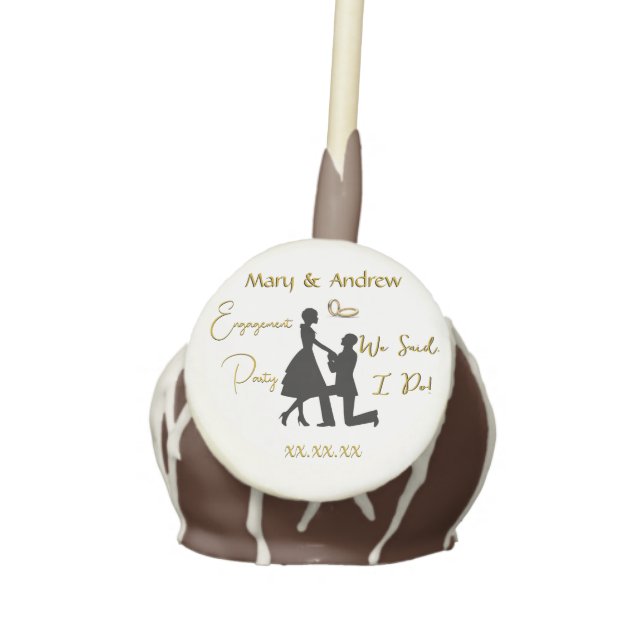 Wedding Engagement Party I Cake Pops (Front)