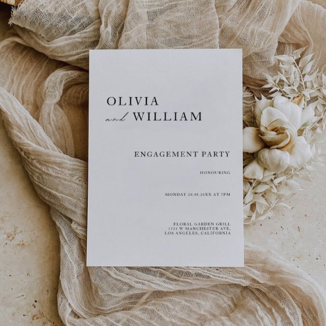 Wedding Engagement Party Invitation (Wedding Engagement Party Invitation)