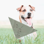 Wedding/Engagement Pet Bandana | I Do Too | Sage<br><div class="desc">Small or large,  this pet bandana can be used for dogs or cats. Minimal,  modern,  and customizable with your pet's name. 
A staple for all you dog or cat mom's looking to include your fur child in your special day!
All text is customizable ↣ just click the ‘Personalize’ button.</div>