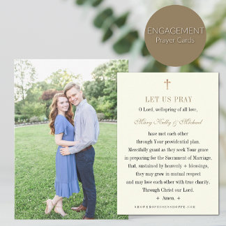 WEDDING ENGAGEMENT PRAYER CARD