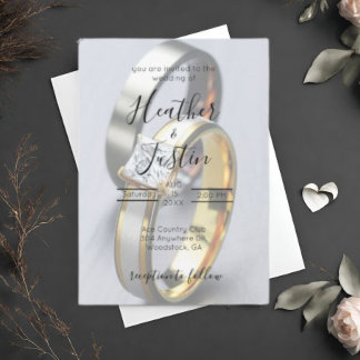 Wedding Engagement Rings Invitation
