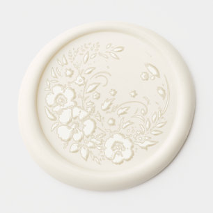 Wedding Engagement Wildflower Wax Seal Stickers
