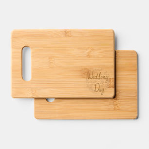 Wedding  engraved cutting board
