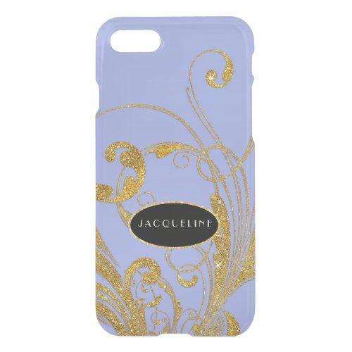 Wedding Engraved Foliage Scroll Swirl Flourishes iPhone SE87 Case