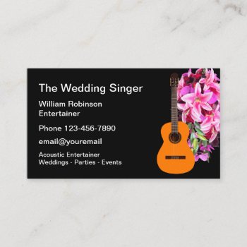 Wedding Entertainer Business Cards by Luckyturtle at Zazzle