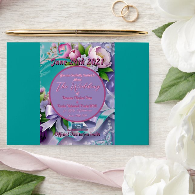 Wedding Env. 1g Violet(Horizon A)RFPMDesigns©️2024 Envelope (Wedding)