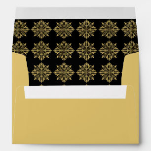 Wedding Envelop Art Deco Gold Envelope