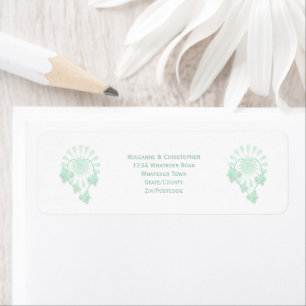 Wedding Envelope Return Address Label Butterflies