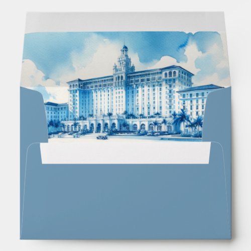 Wedding Envelopes Elegant Dusty Blue