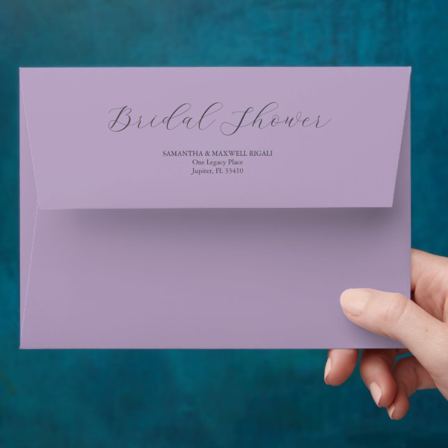 Wedding Envelopes Elegant Lilac Purple (Hand)
