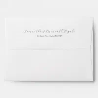 Modern Script 5 x 7 Envelopes with Return Address