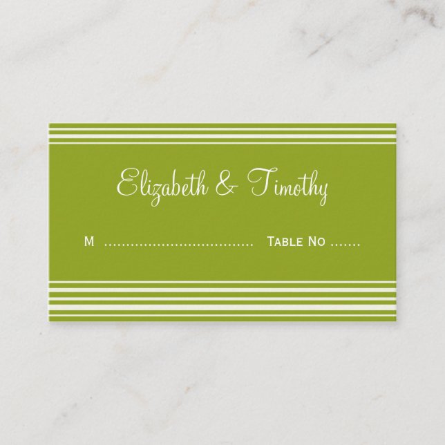 Wedding Escort Cards (Front)