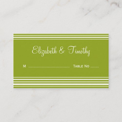 Wedding Escort Cards Business Card