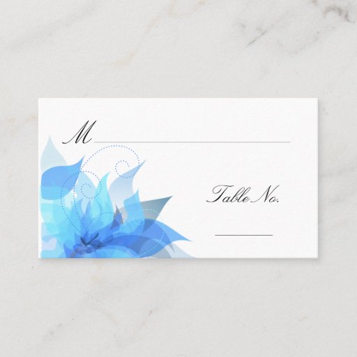 Customizable Wedding Escort Guest Place Cards Business Cards