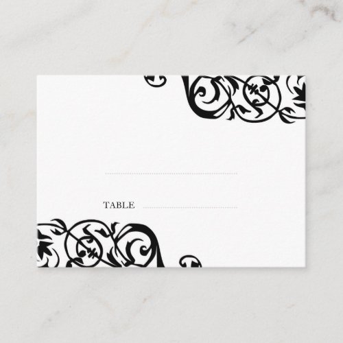 Wedding escort seating card custom print elegant business cards