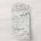 Wedding Eucalyptus botanical modern invite + rsvp