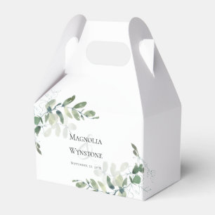 Wedding Eucalyptus Greenery Favor Boxes