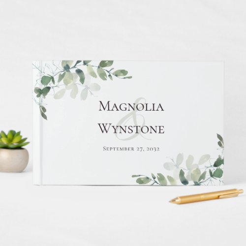 Wedding Eucalyptus Greenery Guest Book