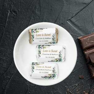 Wedding eucalyptus greenery names Love is Sweet Hershey's Miniatures