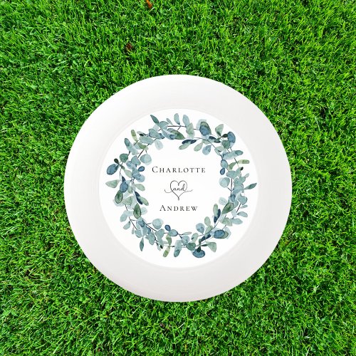Wedding eucalyptus greenery wreath names Wham_O frisbee